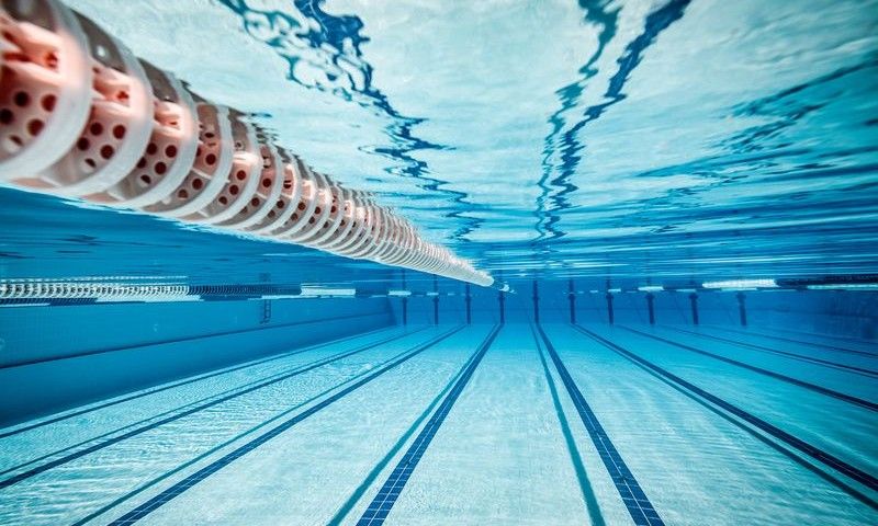 swimming pool under water ...