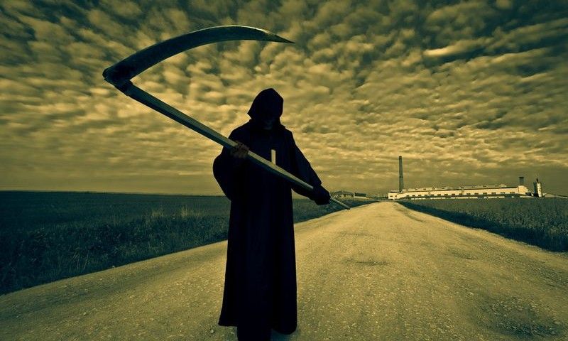 Grim Reaper on the road