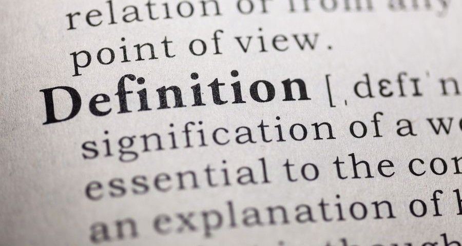 Dictionary definition of the word definition.