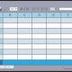 Empty table document, colorful template, vector illustration