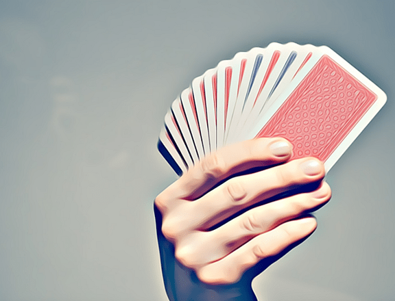cartas en mano