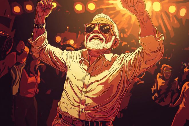 bailando en la discoteca