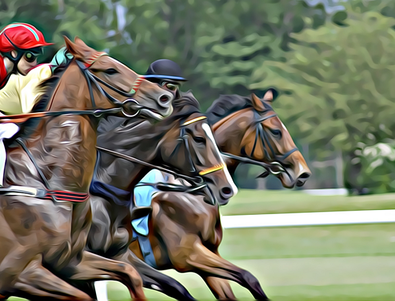 carrera de caballos