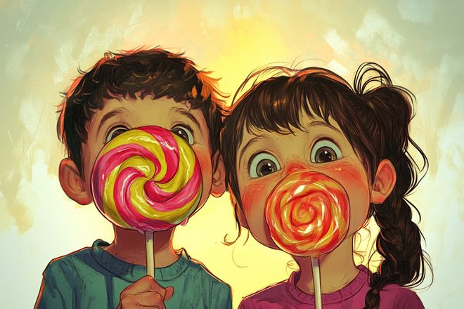 chupa chups ninos