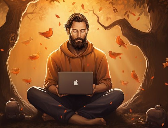 emprendedor meditando