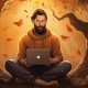 emprendedor meditando