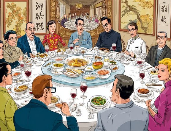 cena de negocio en China