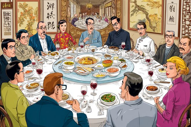 cena de negocio en China