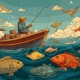 pescador en barco