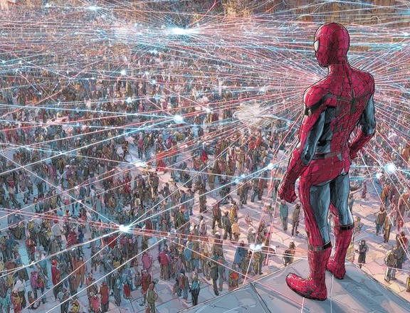 red de contactos Spiderman